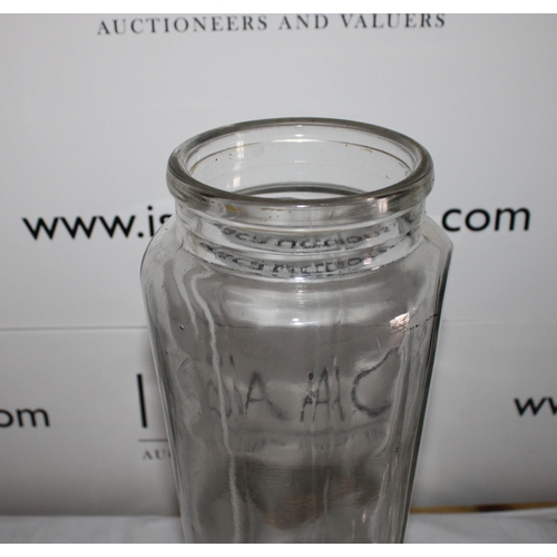 144 - Tall Glass Jar
Height-47cm
Collection Only