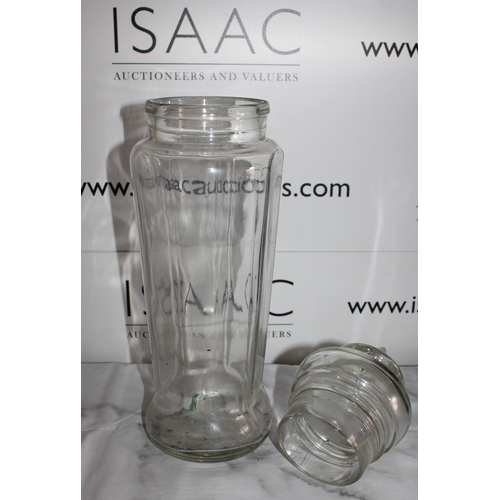 144 - Tall Glass Jar
Height-47cm
Collection Only