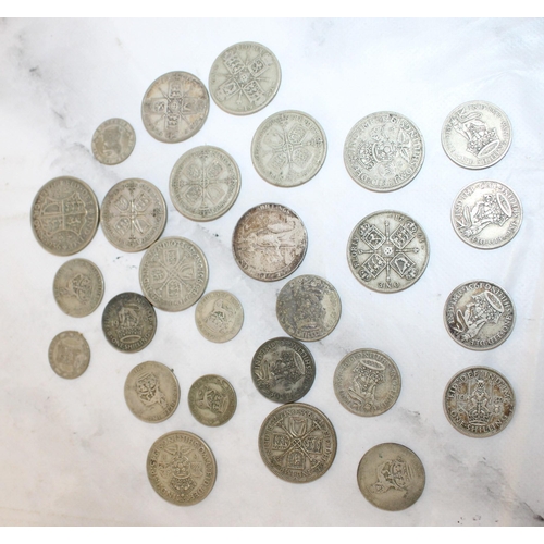 576 - Shillings, Florins & Half Crowns Coins Pre 1946