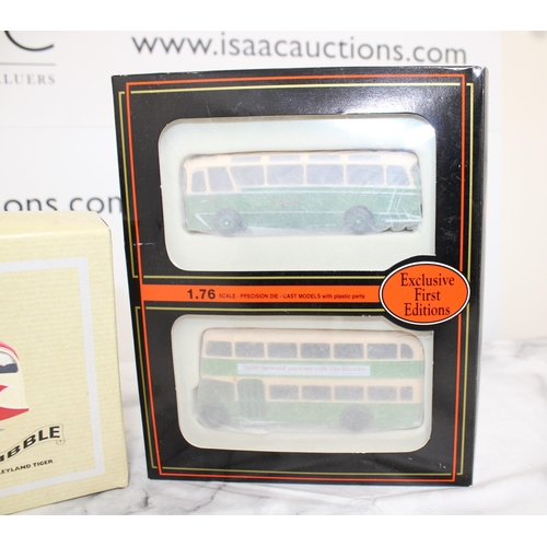 252 - Two Boxed Collectable Die-Cast Buses Exclusive First Editions & Corgi