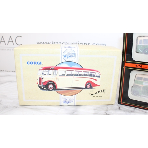 252 - Two Boxed Collectable Die-Cast Buses Exclusive First Editions & Corgi