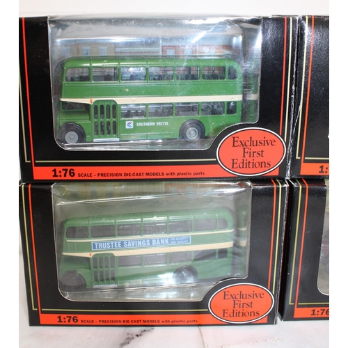 254 - Four Boxed Die-Cast Exclusive First Editions Buses