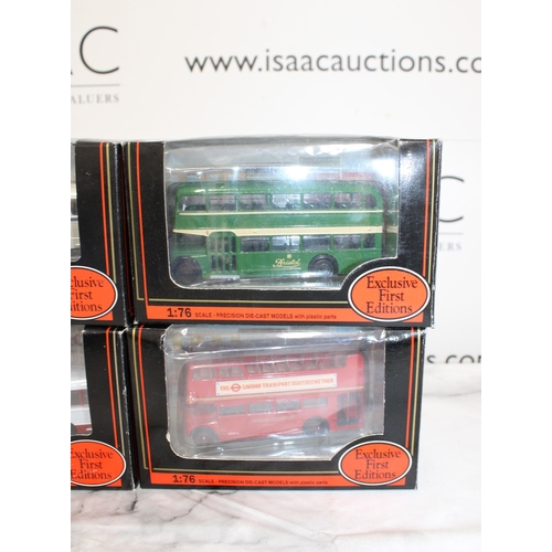 256 - Four Boxed Die-Cast Buses Exclusive First Editions