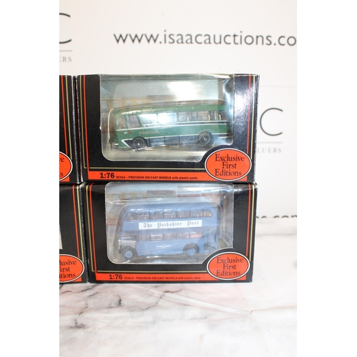 258 - Four Boxed Collectable Die-Cast Buses Exclusive First Editions