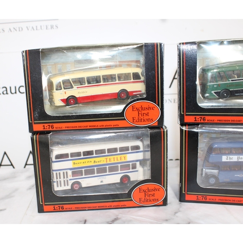 258 - Four Boxed Collectable Die-Cast Buses Exclusive First Editions