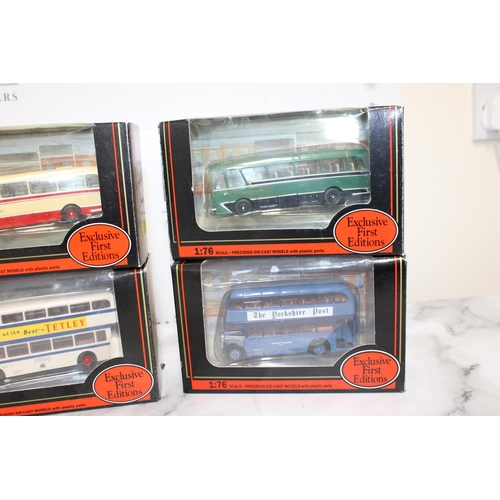 258 - Four Boxed Collectable Die-Cast Buses Exclusive First Editions