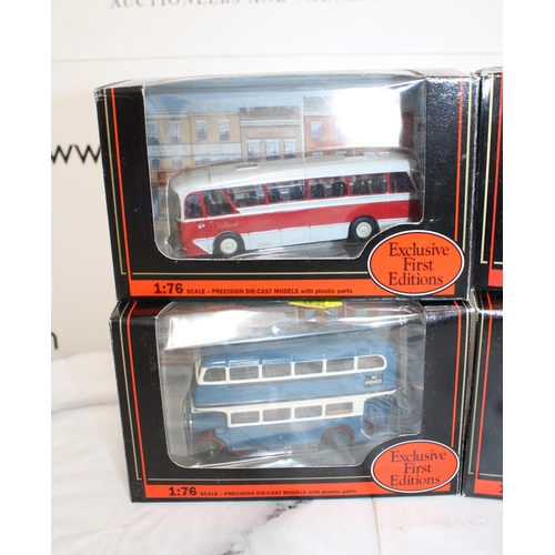 259 - Four Boxed Collectable Die-Cast Buses Exclusive First Editions