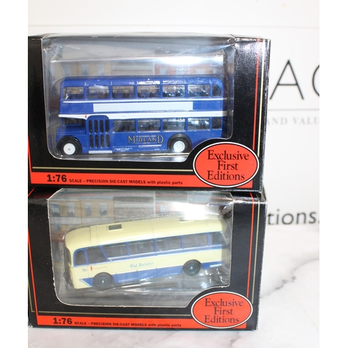 259 - Four Boxed Collectable Die-Cast Buses Exclusive First Editions