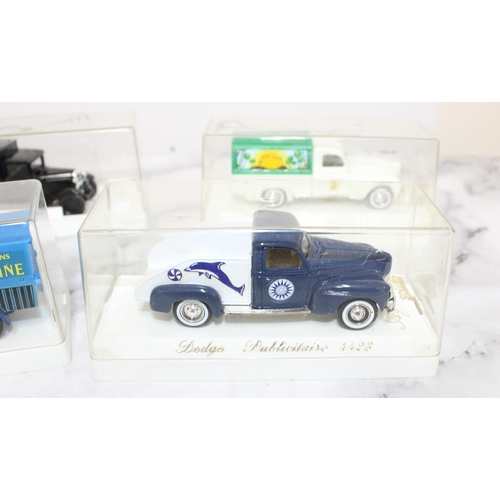 262 - Five Collectable Die-Cast Boxed Cars Solido