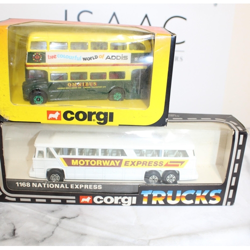 266 - Four Boxed Collectable Die-Cast Buses Corgi