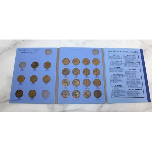 577 - Six Great Britain Half Pennies Collections 1902-1966