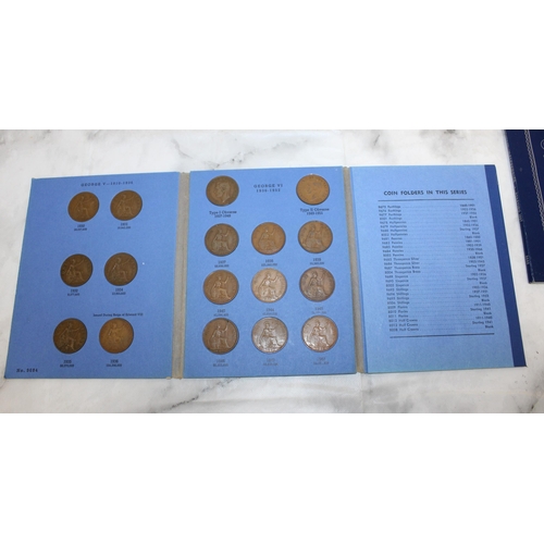 577 - Six Great Britain Half Pennies Collections 1902-1966