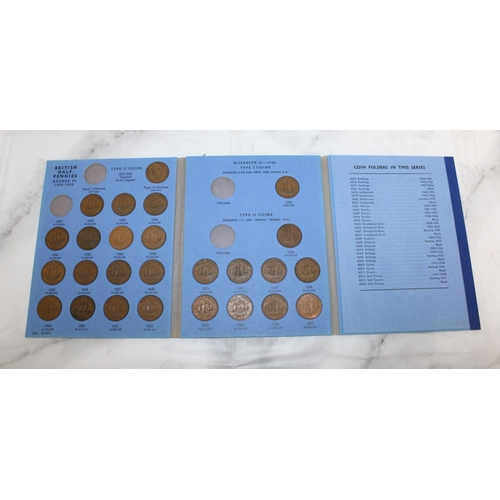 577 - Six Great Britain Half Pennies Collections 1902-1966