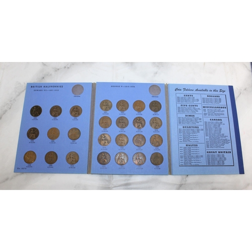 577 - Six Great Britain Half Pennies Collections 1902-1966