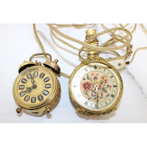 184 - Two Decorative Clocks (Untested)