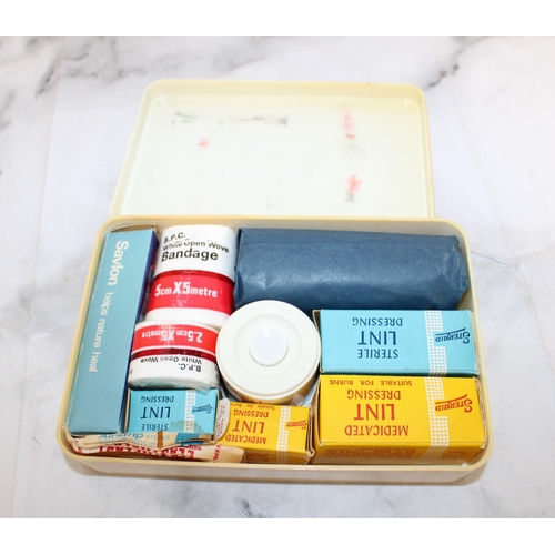 88 - Vintage First Aid Box With Contents