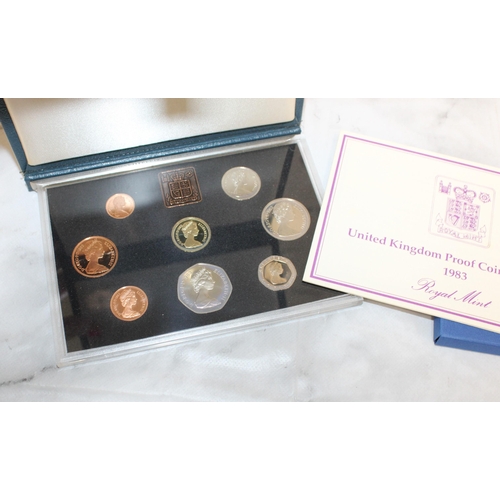 579 - 1983 Proof Set & 1982 Proof Coinage Of GB & NI Set