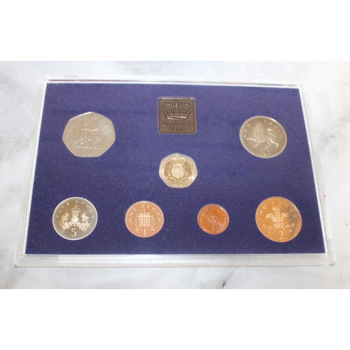 579 - 1983 Proof Set & 1982 Proof Coinage Of GB & NI Set