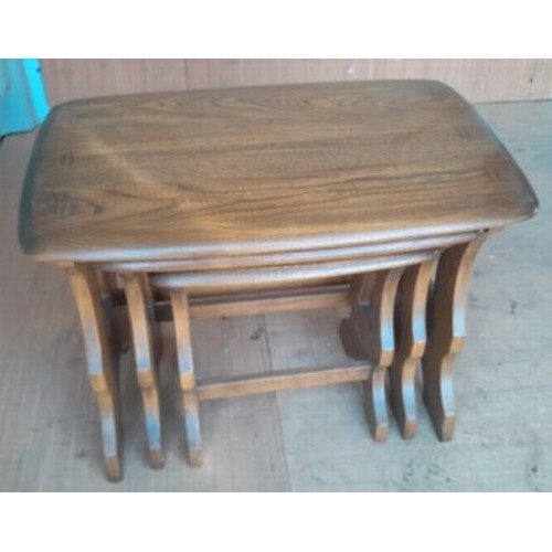 858 - ERCOL Nest of Three Tables