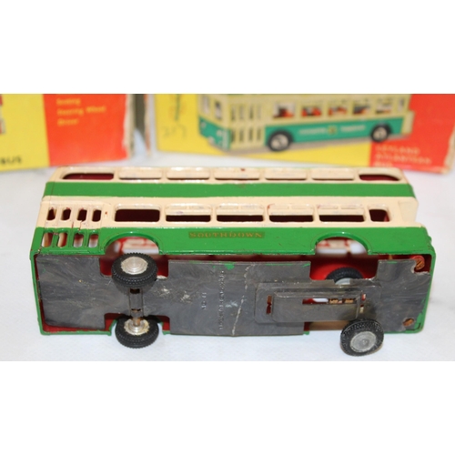 315 - Dinky Toy Empty Boxes 292/293 Atlantean Buses Plus Plastic Bus