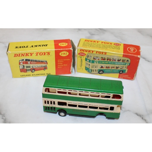 315 - Dinky Toy Empty Boxes 292/293 Atlantean Buses Plus Plastic Bus