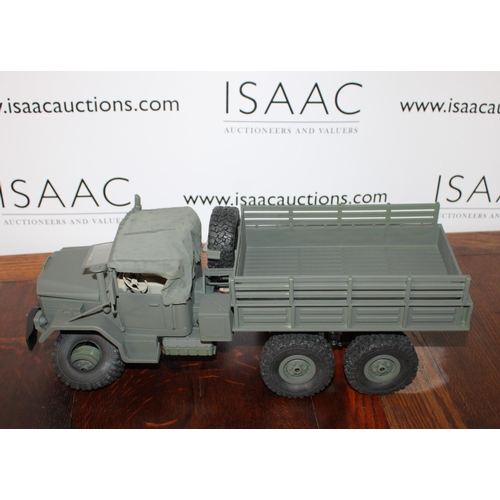 316 - Remote Controlled Military Truck with Hand Controller - 40cm in Length - Untested