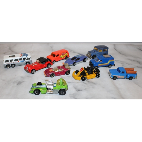 319 - Ten Hotwheels / Majorette Dinky Vehicles