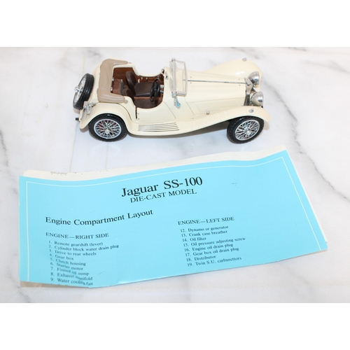 339 - Jaguar SS-100 Die Cast Model by Franklin Mint