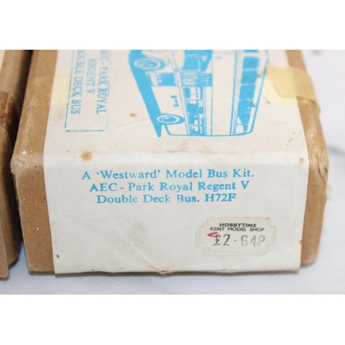 344 - Two 4mm Scale Model Bus Kits by Western Precision Castings and Westward Model Products