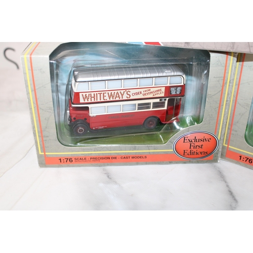 358 - Three Boxed Exclusive First Edition (EFE) Scale 1:76 Buses