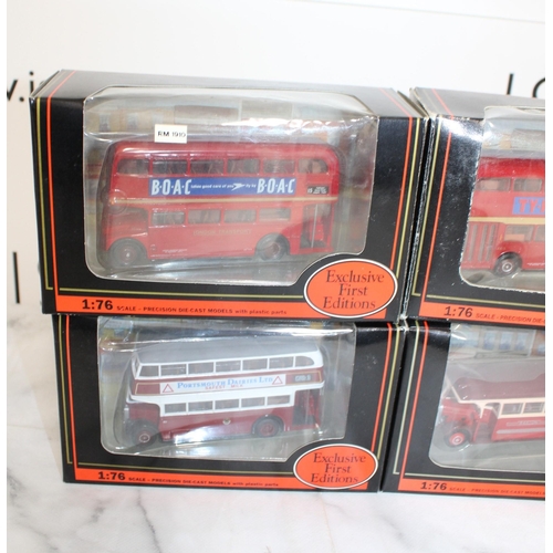 364 - Four Boxed Exclusive First Edition (EFE) Scale 1:76 Buses