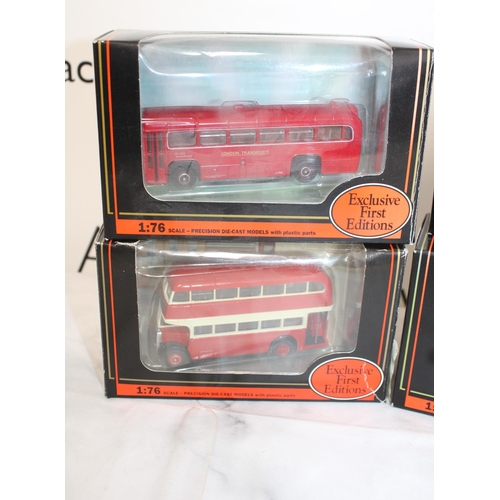 365 - Four Boxed Exclusive First Edition (EFE) Scale 1:76 London Transport Buses