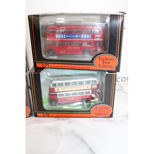 365 - Four Boxed Exclusive First Edition (EFE) Scale 1:76 London Transport Buses