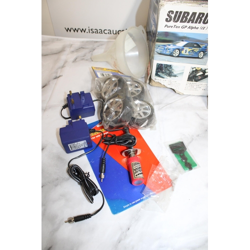 371 - Boxed KYOSHO Subaru Impreza WRG RC .12Engine Powered Rally Car Series With Accessories