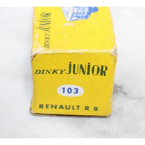 373 - Collectable Vintage Box For Dinky Junior Renault R8 103