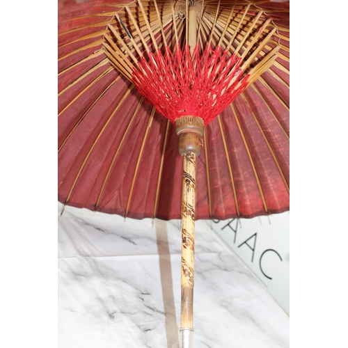 109 - Decorative Umbrella - Silver Handle as shown in pictures