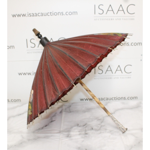 109 - Decorative Umbrella - Silver Handle as shown in pictures