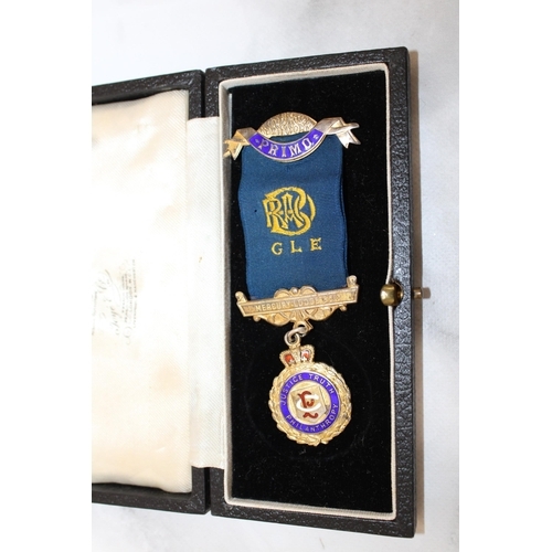 110 - Boxed Hallmarked Silver Masonic Medal