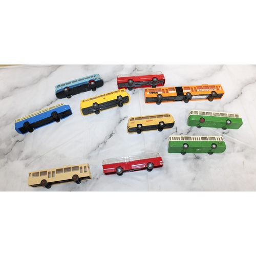 377 - Ten Unboxed Wiking Buses