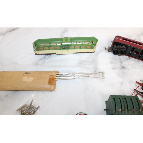 388 - Pair of Plastic Trams / Switches etc