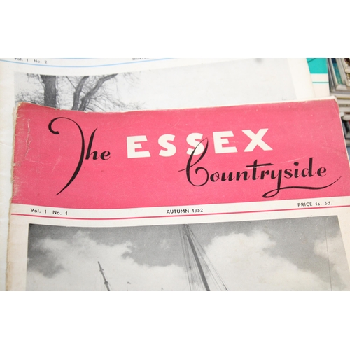 856 - Large Quantity of Essex Countryside Magazines Including Issue No 1 Autumn 1952 through to January 19... 