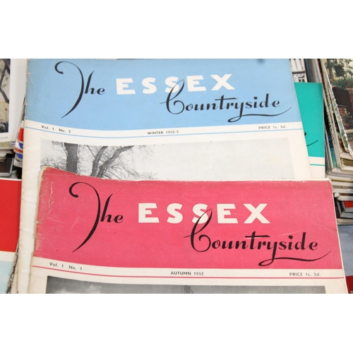 856 - Large Quantity of Essex Countryside Magazines Including Issue No 1 Autumn 1952 through to January 19... 