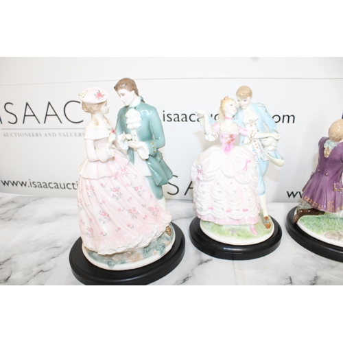 170 - Four Royal Worchester Figurines On Plinths
Height-26cm
Collection Only