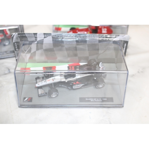 481 - Five Formula 1 Packed Collectable Racing Cars