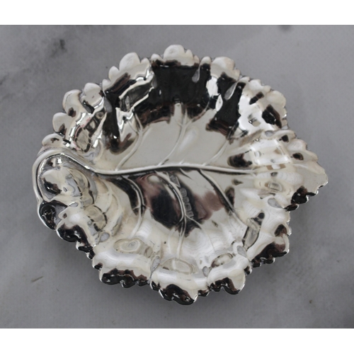 82 - Silver Hallmarked Leaf Dish Length-9cm Weight-42.72g