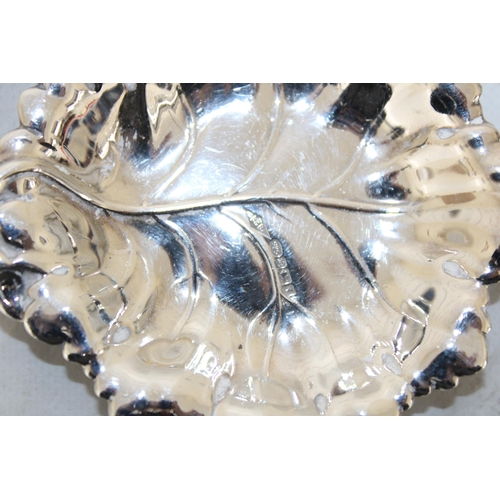 82 - Silver Hallmarked Leaf Dish Length-9cm Weight-42.72g