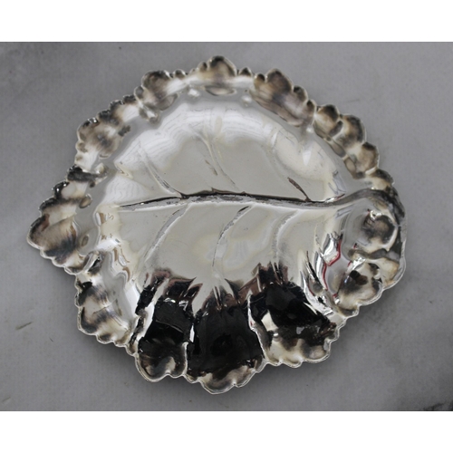 82 - Silver Hallmarked Leaf Dish Length-9cm Weight-42.72g