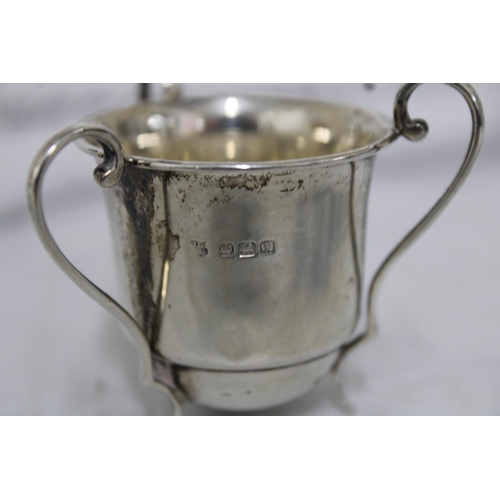 84 - Small Silver Hallmarked Cup Item Height-5.5cm Weight-29.78g