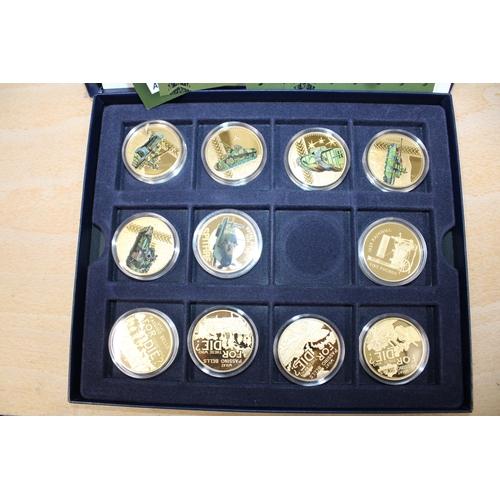 191 - Collection Of Commemorative Coins In Box