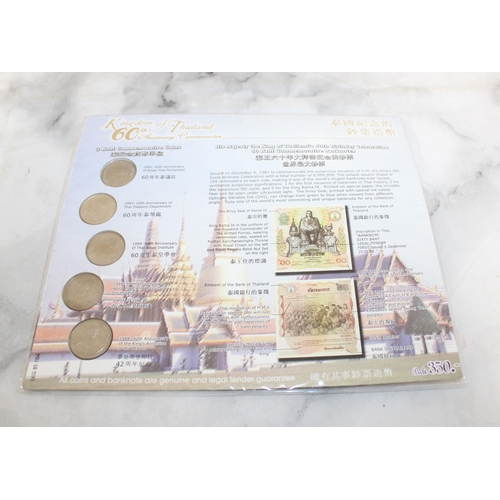 310 - Kingdom Of Thailand Commemorative Bank Note & Coins